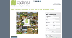 Desktop Screenshot of cadenzarealty.com