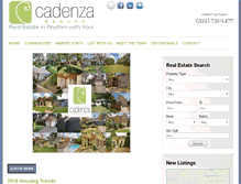 Tablet Screenshot of cadenzarealty.com